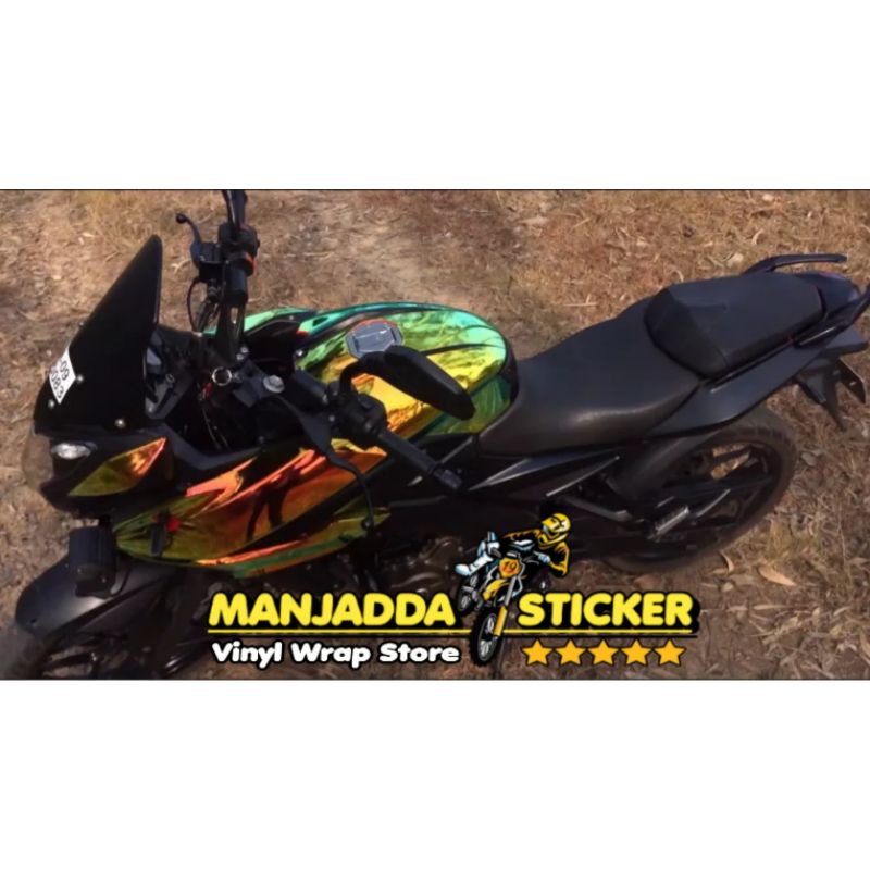 STIKER SKOTLET BUNGLON STICKER RAINBOW CHROME