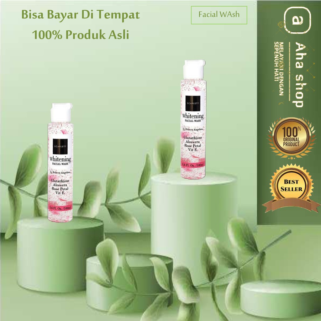 Scarlett Whitening Facial Wash pencuci muka 100 ml Original