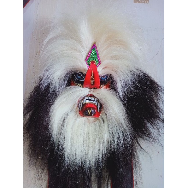 topeng ganong sintetis mata kaca