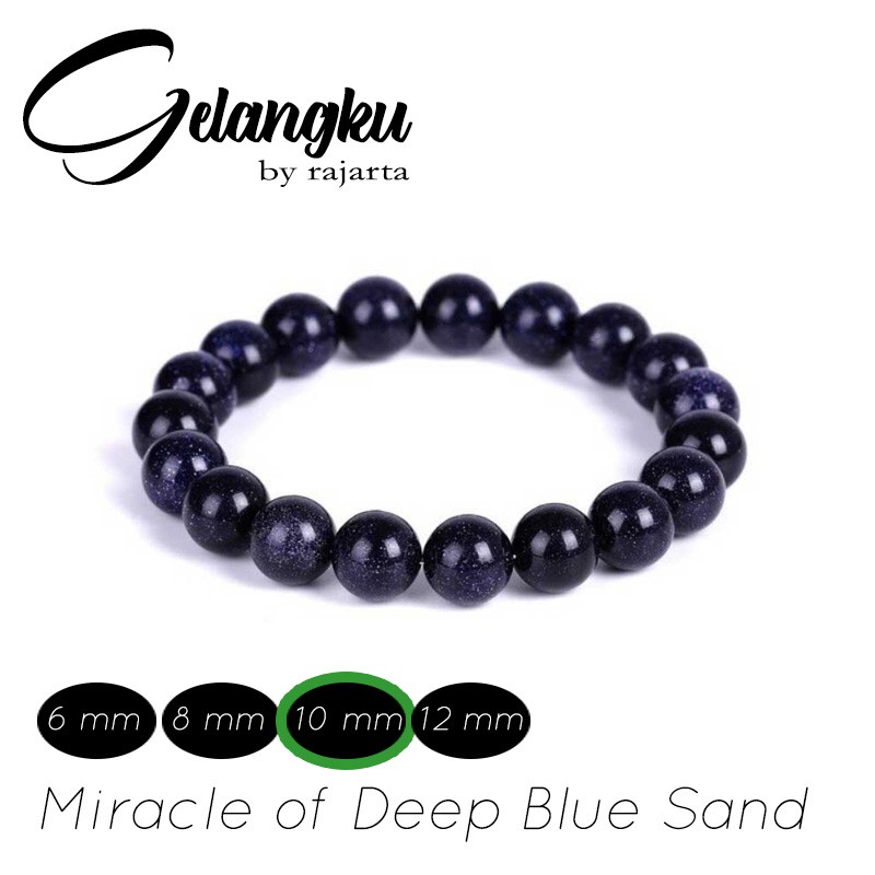 Gelangku Miracle Of Deep Blue Sandstone Full Beads