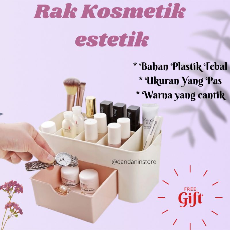 Storage Box Make Up Kosmetik Kotak Penyimpan Plastik Penyimpanan Peralatan Makeup