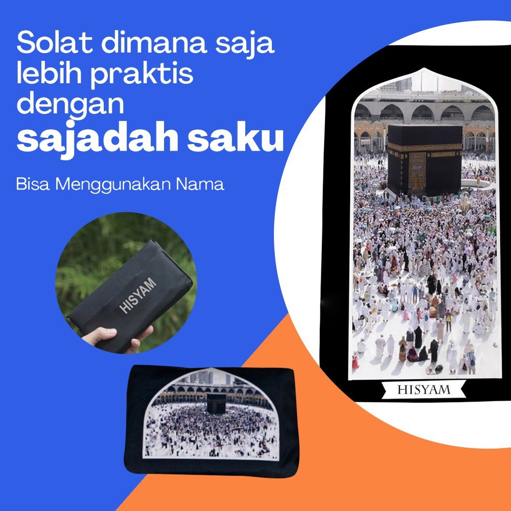 Sajadah Saku ophilie Traveling Printing Premium Madinah Lipat batik