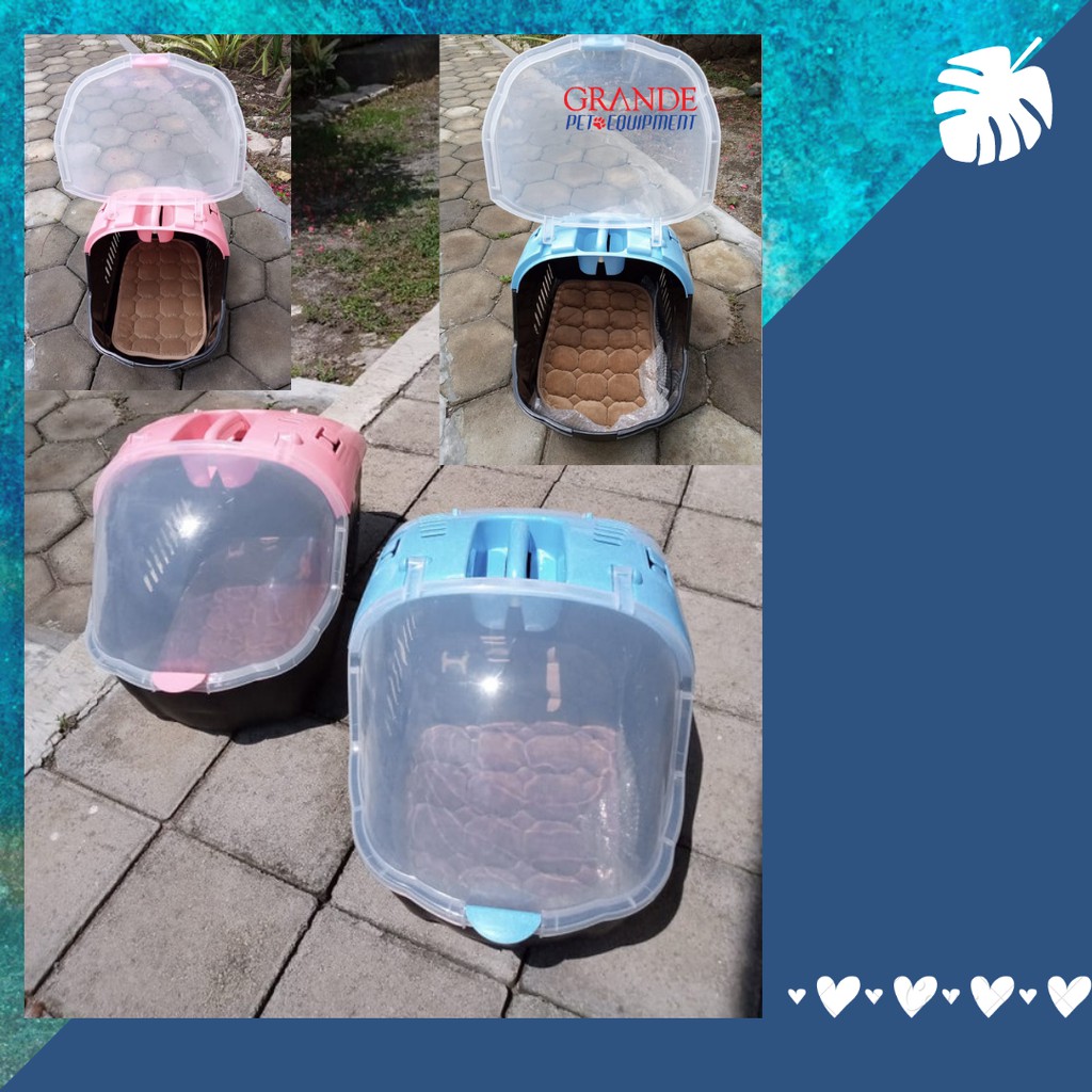 KN-500 Pet Carrier Free Bantal / Plastic Pet Carrier with Cussion