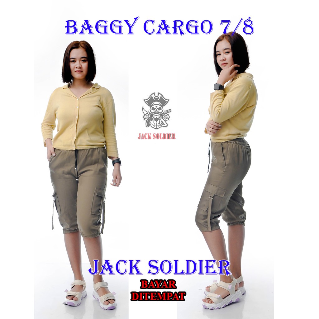 Celana pendek cargo wanita/joger cargo pendek new!!!