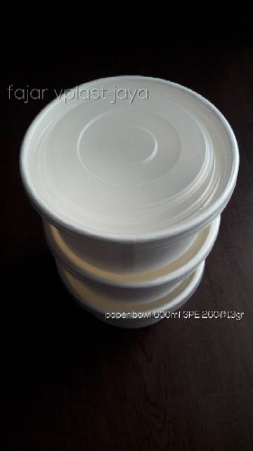 Paper Rice Bowl 600ml TEBAL / mangkok baso / mangkok es