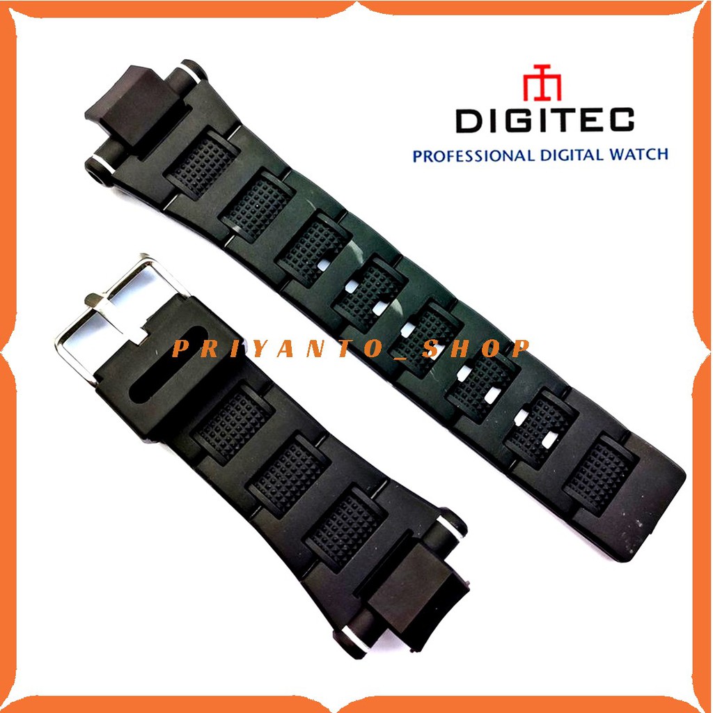 Strap Tali jam Tangan Rubber Digitec 2094 Digitec DG-2094T hitam