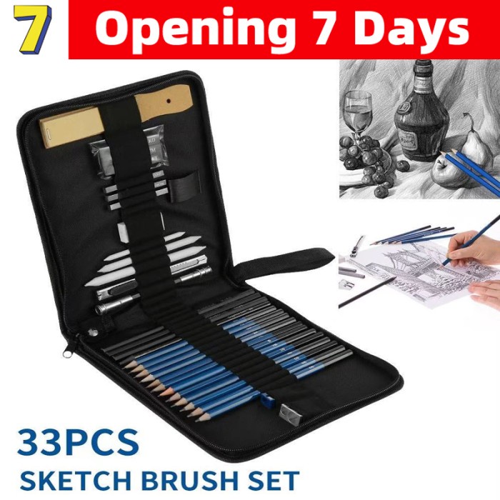

33 Pcs/Set Gambar Siswa / Sketsa Pensil Penghapus Set