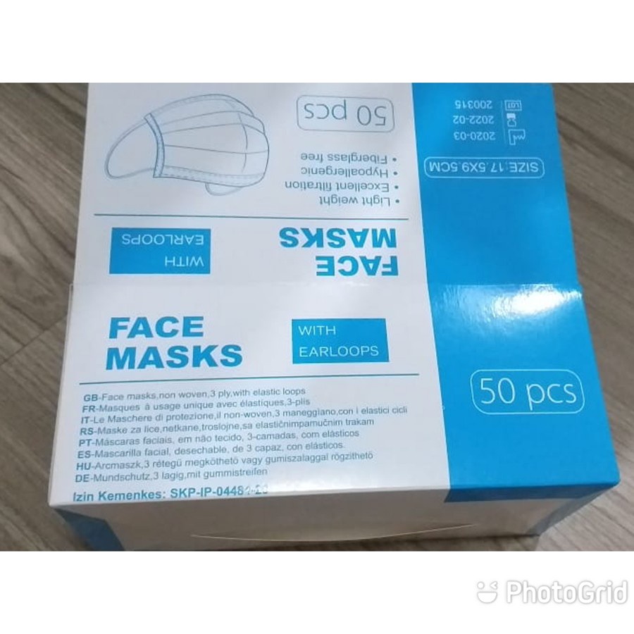 Face Mask 3ply 50 pcs Original