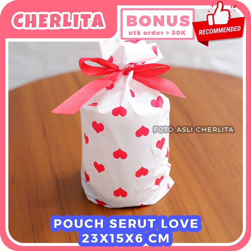 

READY Pouch Serut Pita Plastik Cookies Hampers Imlek CNY Tahun Baru Imlek Candy Natal Christmas Premium