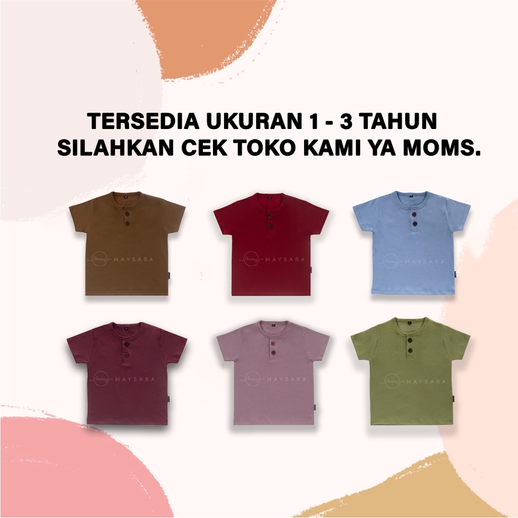 Kaos Anak Kancing Kerah Laki Perempuan 4 5 Tahun Balita