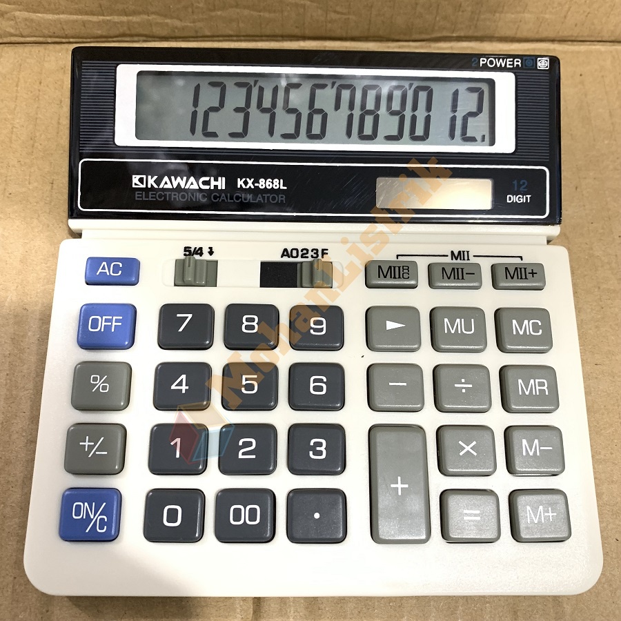 Kalkulator Kawachi KX-868L 12 Digit Calculator Layar Besar Auto Replay