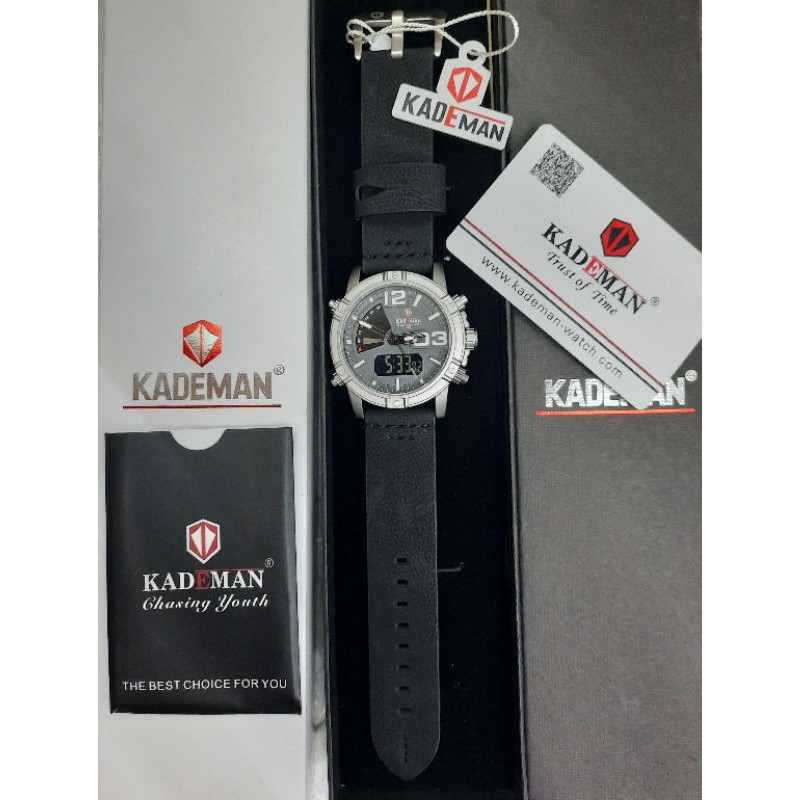 KADEMAN 006 JAM TANGAN PRIA SPORT DOUBLE TIME ORIGINAL