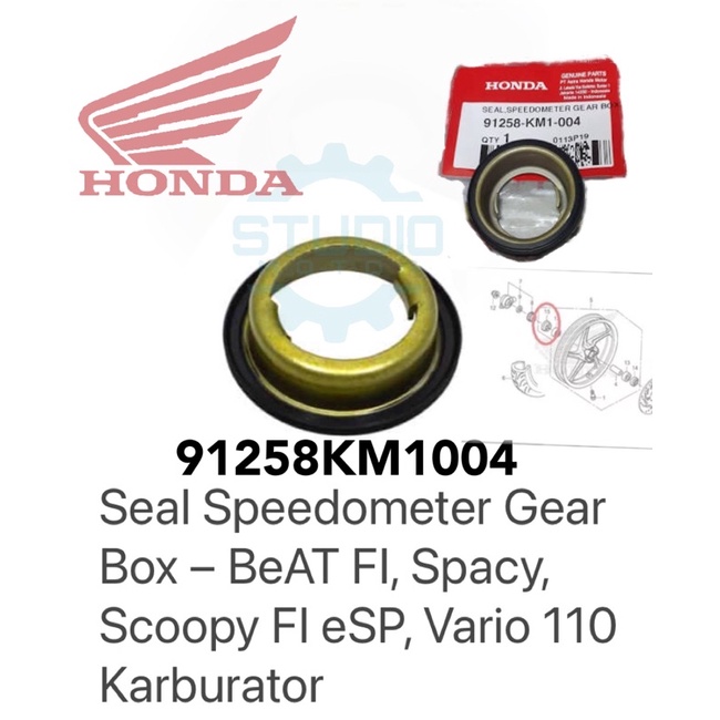 91258KM1004 Penahan Gigi spidometer KM Seal Speedometer Gear Box BeAT FI Spacy Scoopy FI eSP Vario 110 Beat Karburator