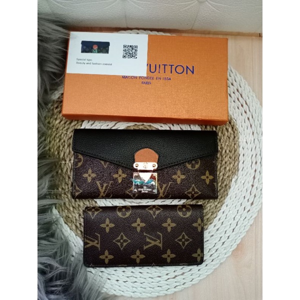 DOMPET LV PADLOCK LIPAT PANJANG FREE BOX