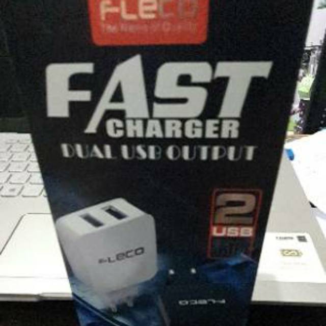 Charger cas FLECO F-080 3.1A Dual Usb Fast Speed Charger