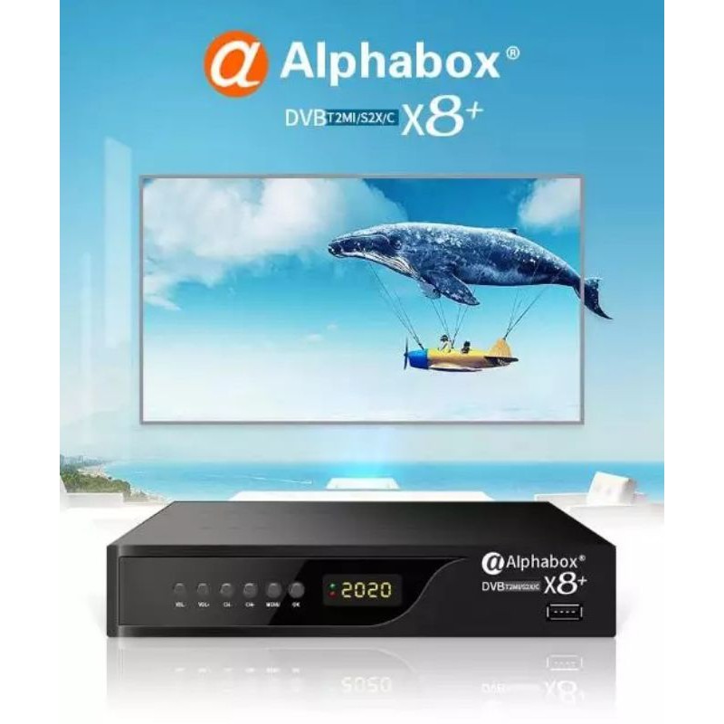Alphabox X8+ Combo DVB S2X/T2/C Receiver Parabola & TV Digital