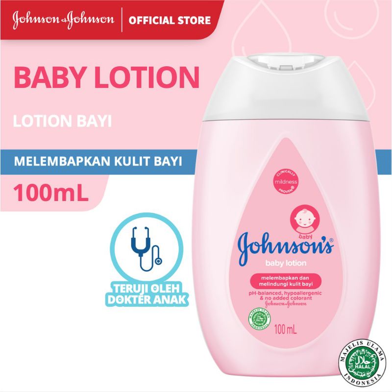 JOHNSON'S BABY LOTION 100 ML &amp; 200 ML // JOHNSON'S MILK+RICE BABY LOTION 100 ML &amp; 200 ML