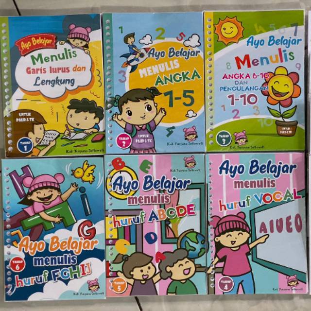 

Buku belajar tulis mewarna anak