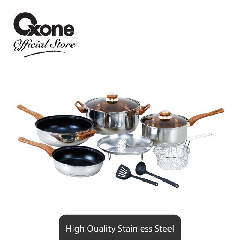 Oxone Cookware set 4+2 OX-911/ Stainless steel Panci set Cookware