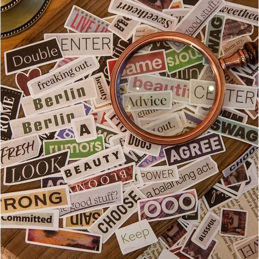 TIME CLIPPINGS Stickers Packs - Stiker Dekorasi Bujo 02 (100pcs)