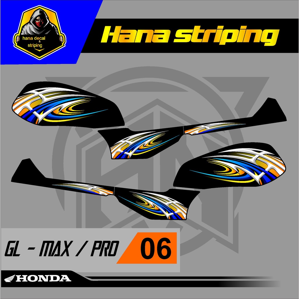 Stiker variasi Sticker Striping Lis Variasi GL PRO - GL MAX variasi desain 06