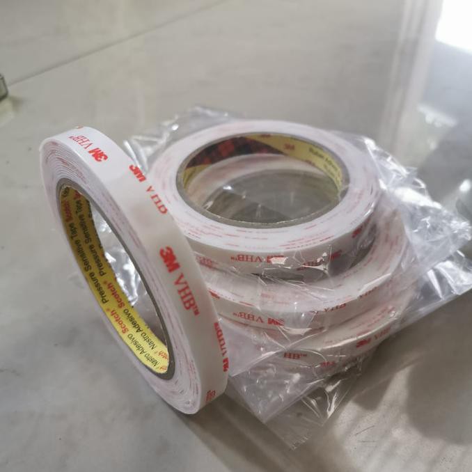 

Double tape 3M-Double Tape VHB Putih-Dobel tip Super kuat Lengket 12mm zahrelectrical