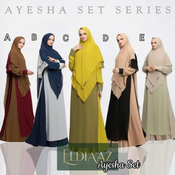 Gamis AYESHA SET Original by ELDIAZ