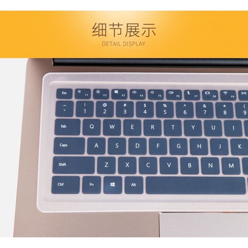 Film Pelindung Keyboard Komputer Laptop Universal Bahan Silikon Transparan Ukuran 14 15 17 Inch