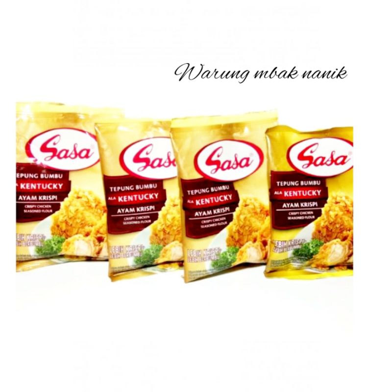 

Paket hemat tepung sasa ketucky 4pcs 80g