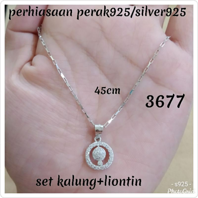 kalung perak925 lapis emas.perak asli lapis emas putih