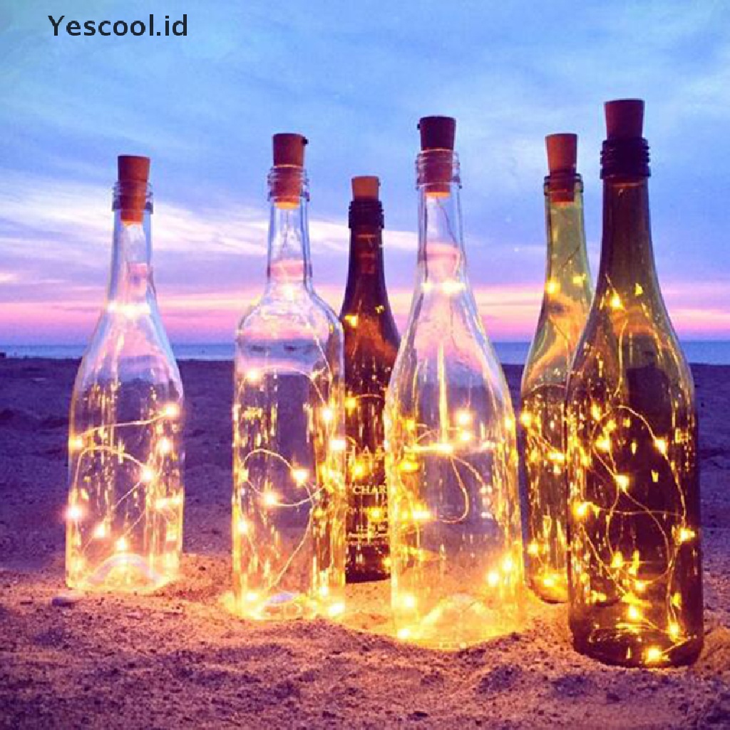 (Yescool) Lampu String LED Panjang 1m / 2m Untuk Dekorasi Pesta Natal