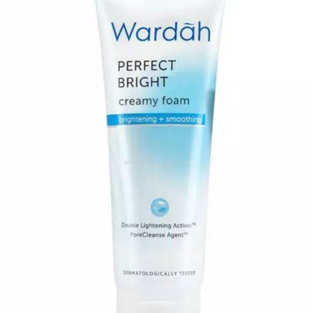 ❤️GROSIR❤️ KEMASAN BARU !!! Wardah Perfect Bright Creamy Foam Bright + Smooth Glow 100ml (BIRU)