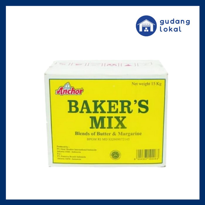 

Anchor Baker'S Mix Mentega Butter 15Kg Karton