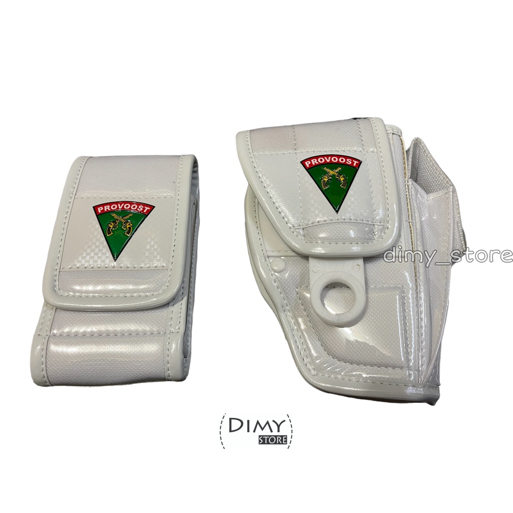 Sarung Pistol & Magasen Putih Provos TNI