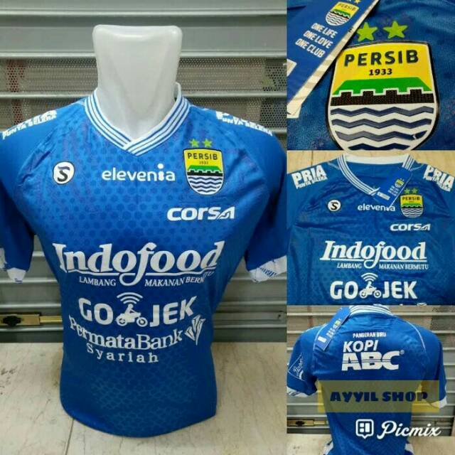 New Jersey Persib Home 2018 2019 GRADE ORI