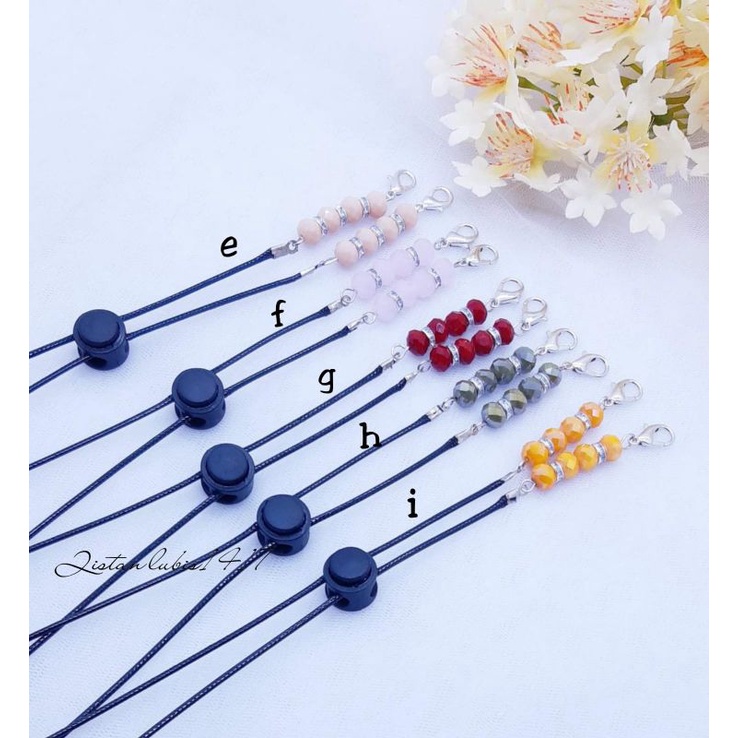 Strap kristal dove tali korea beli 10 free 2