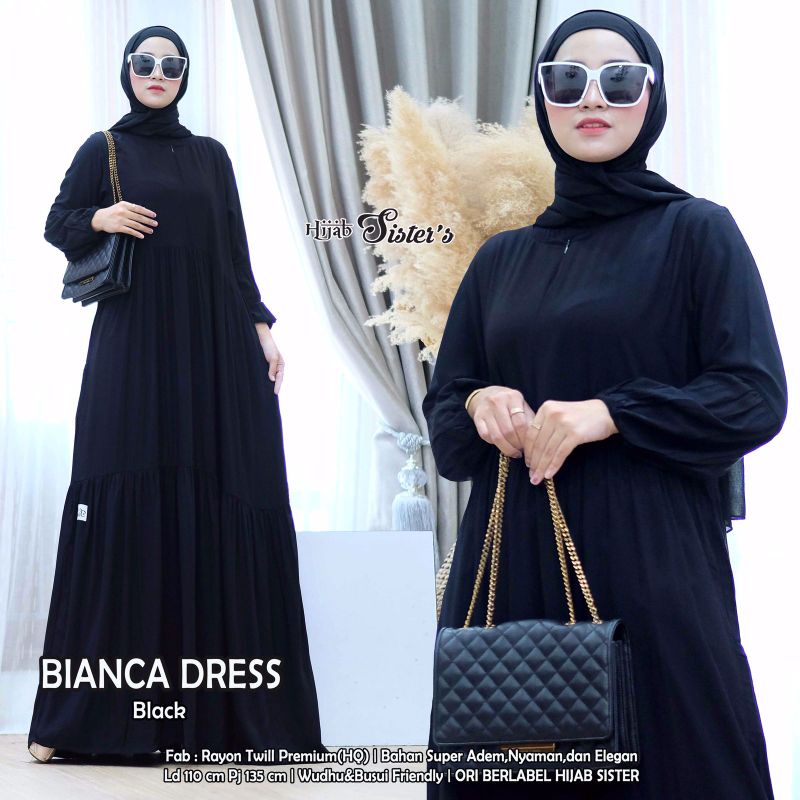 GAMIS RAYON TWILL POLOS SUPER ADEM BIANCA DRESS BY HIJAB SISTER