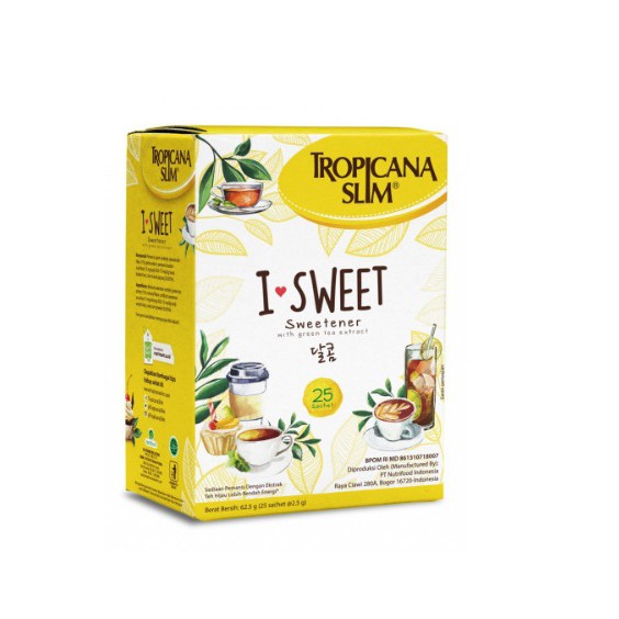 

TROPICANA SLIM SWEETENER I SWEET 25x2.5 GR