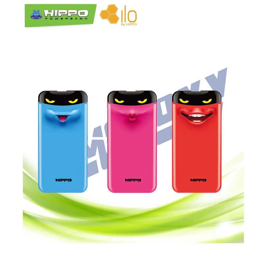 Hippo PowerBank Eyes Cute 7000mAh Simple Pack- Garansi