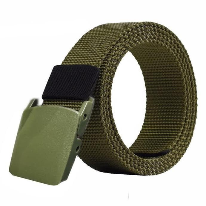 Ikat Pinggang Pria Canvas Kain Nylon Men Belt Nylon Canvas Anti Metal Detector