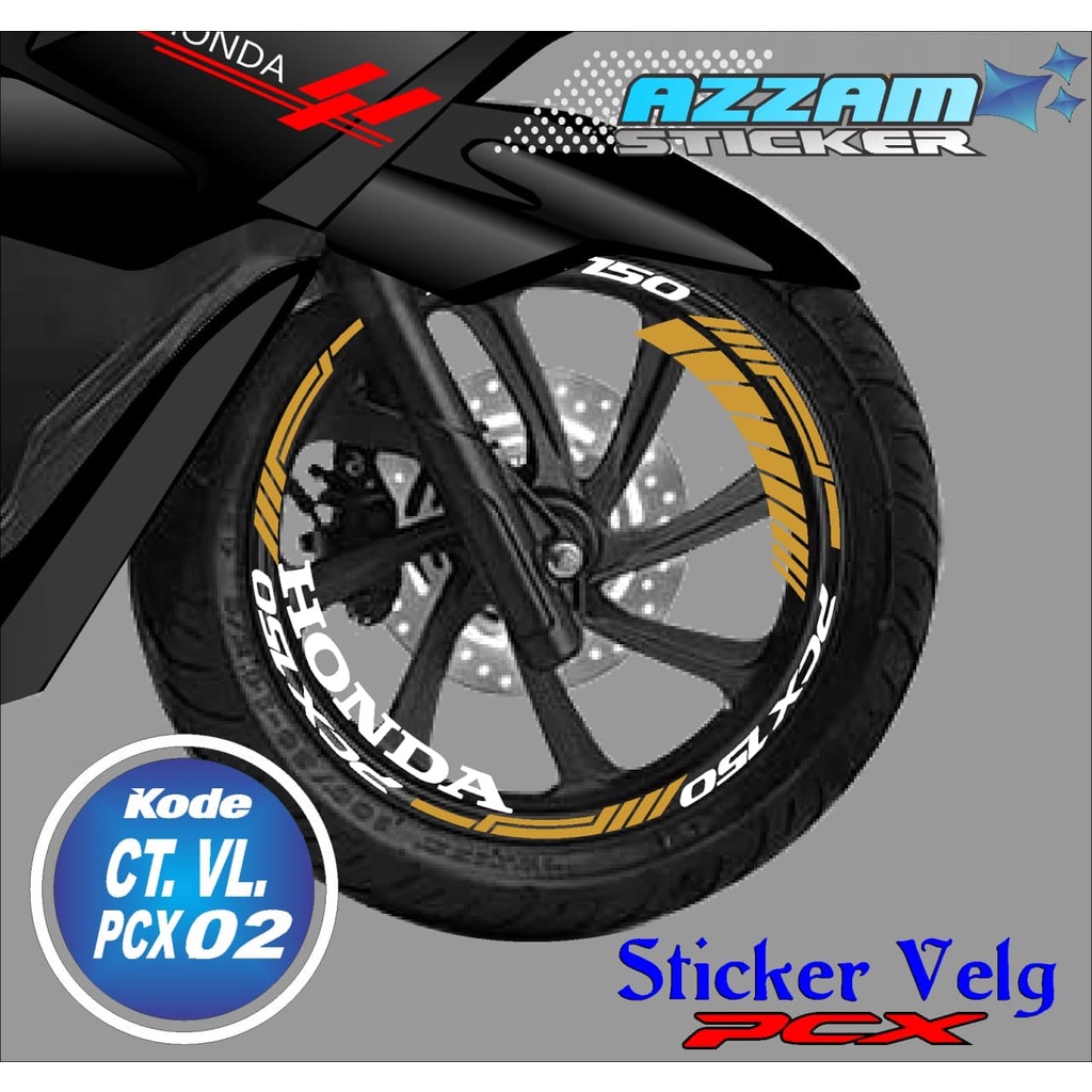LIST VELG NMAX- STIKER LIST VELG NMAX- LIST PELEK  MOTOR NMAX AZ 02