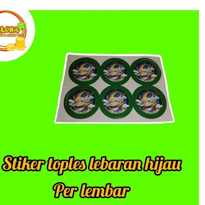 

Stiker Toples Lebaran Bulat Hijau (per lembar)