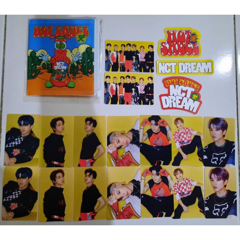 SHARING STICKER PACK HOT SAUCE NCT DREAM JENO JAEMIN MARK RENJUN JISUNG CHENLE