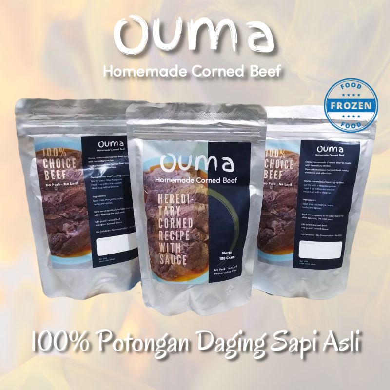 

OUMA Kornet Kuah Sapi Slice 180 gram