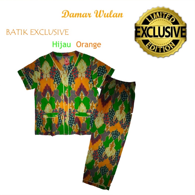 Baju Tidur Piyama Batik Wanita Nyaman Damar Wulan