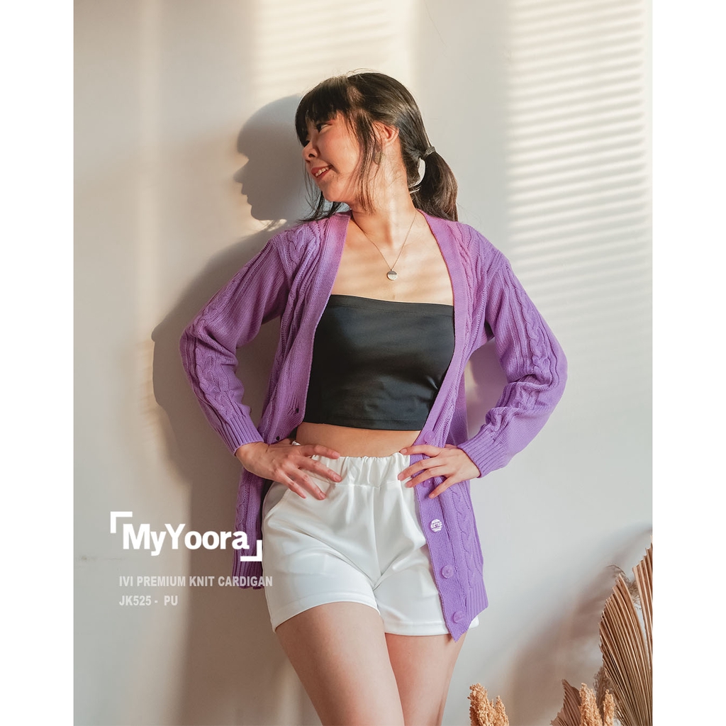 MyYoora Premium Knit Basic Cardigan Rajut JK530/JK525 /JK523-8