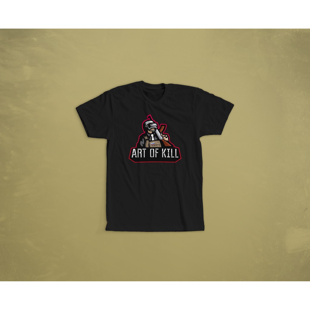 KAOS TSHIRT COMBED 30S PUBG ART OF KILL CHICKEN DINNER