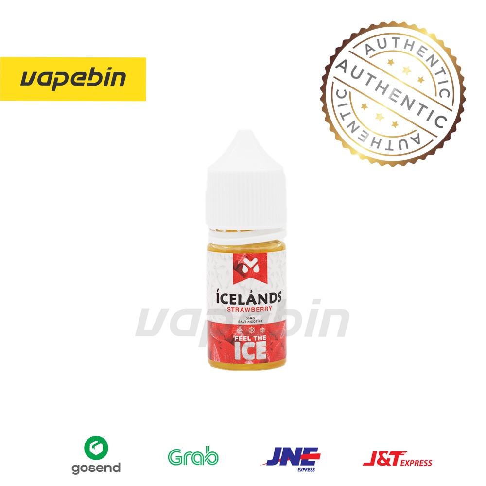 LIQUID ICELANDS STRAWBERRY SALT NIC - LIQUID ICELANDS 30ML - 30MG