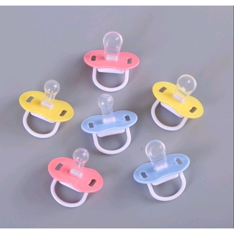 LYSASHOP - Kompeng Bayi Dot Empeng Gepeng Datar Bulat Set Kotak Baby Pacifier Soother Food Grade-7
