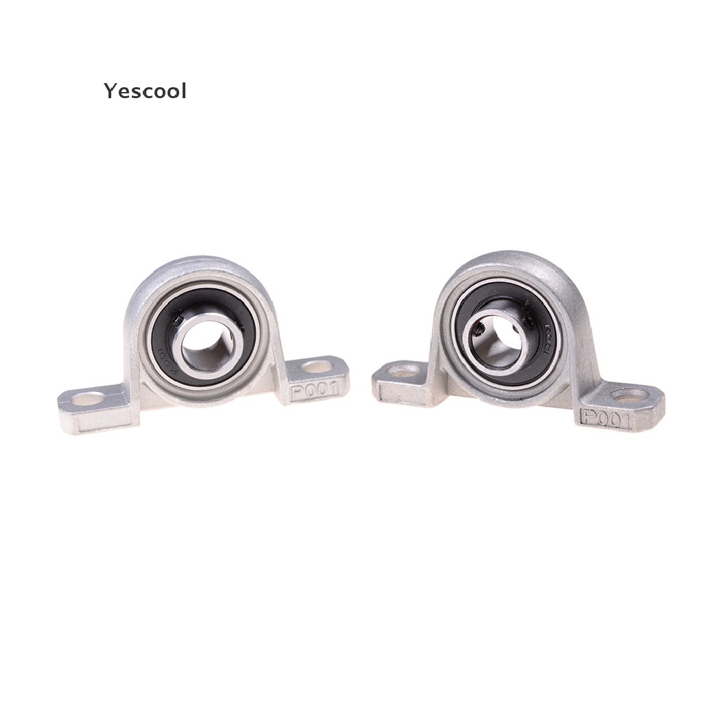 Yescool 2Pcs 12mm Diameter Bore Ball Bearing Pillow Block Mounted Support KP001 .